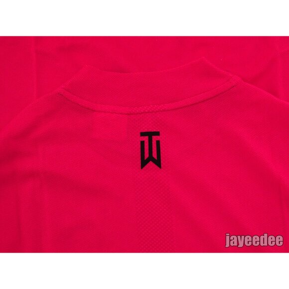 NIKE GOLF TIGER WOODS ADV MOCK SHIRT CUSTOM ATHLETE EXCLUSIVE DR5324-850 EMBER - Picture 2 of 8